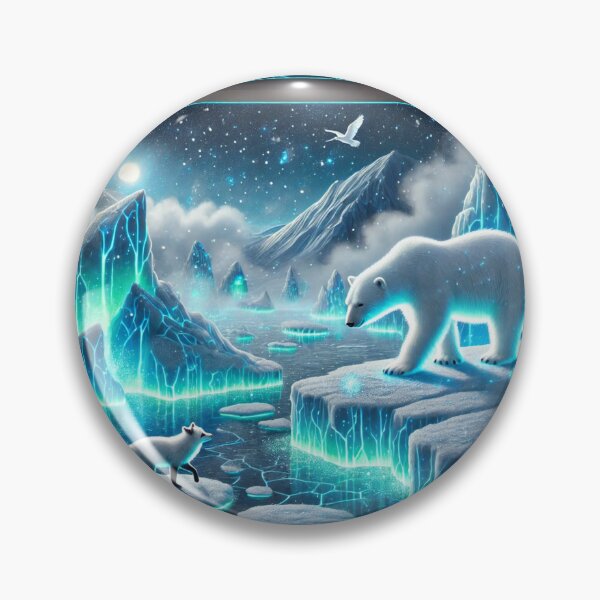 Item preview, The Glowing Arctic: A Dance of Polar Wildlife Under the Starry Sky designed and sold by Meta2Physical.