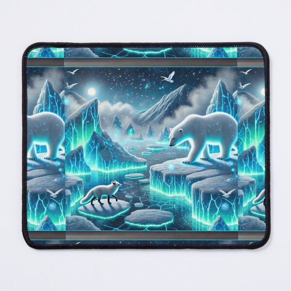 Item preview, The Glowing Arctic: A Dance of Polar Wildlife Under the Starry Sky designed and sold by Meta2Physical.