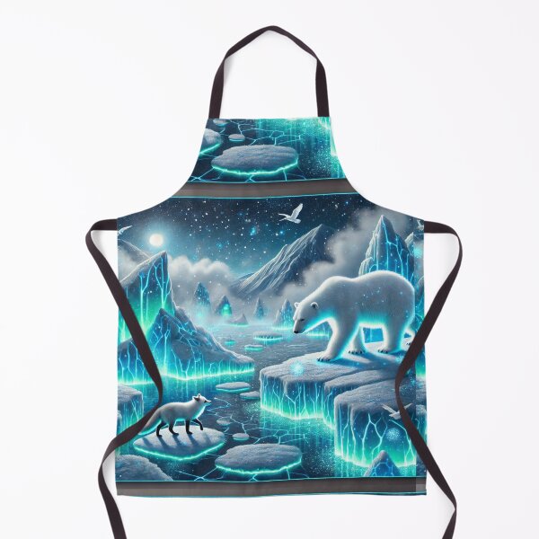 Item preview, The Glowing Arctic: A Dance of Polar Wildlife Under the Starry Sky designed and sold by Meta2Physical.