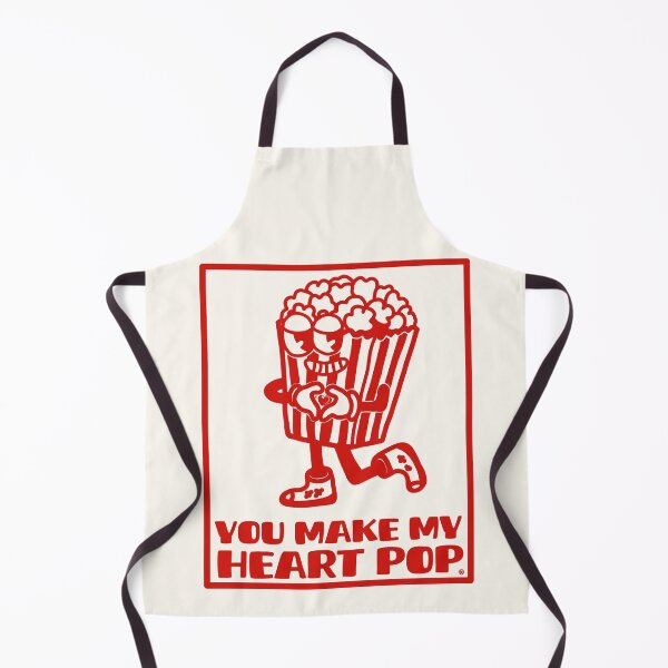 Item preview, You make my heart pop - Retro popcorn mascot in love designed and sold by petiteToulon.