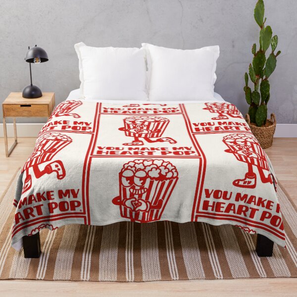 Item preview, You make my heart pop - Retro popcorn mascot in love designed and sold by petiteToulon.