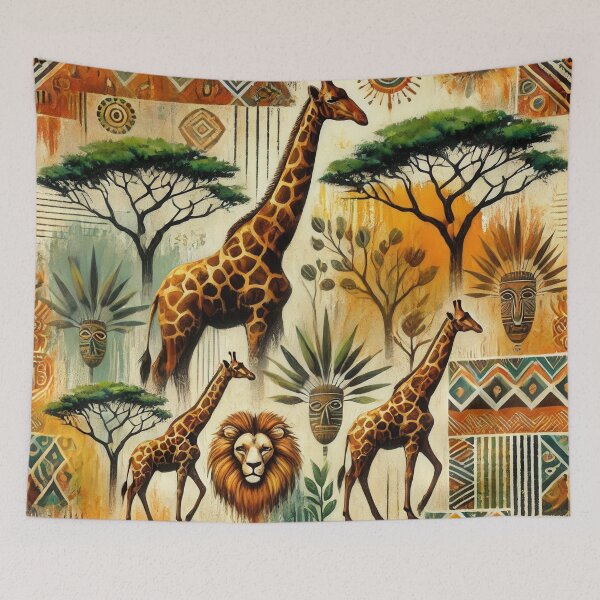 Item preview, Tribal Giraffe Adventure designed and sold by WildlifeSafari.