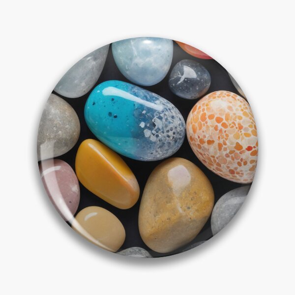 Item preview, A vibrant mix of colorful pebbles and smooth rocks designed and sold by Giuseppe Cammino.