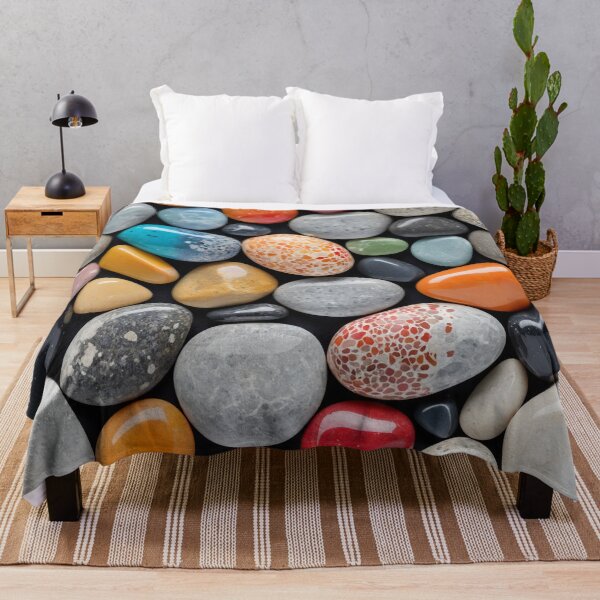 Item preview, A vibrant mix of colorful pebbles and smooth rocks designed and sold by Giuseppe Cammino.