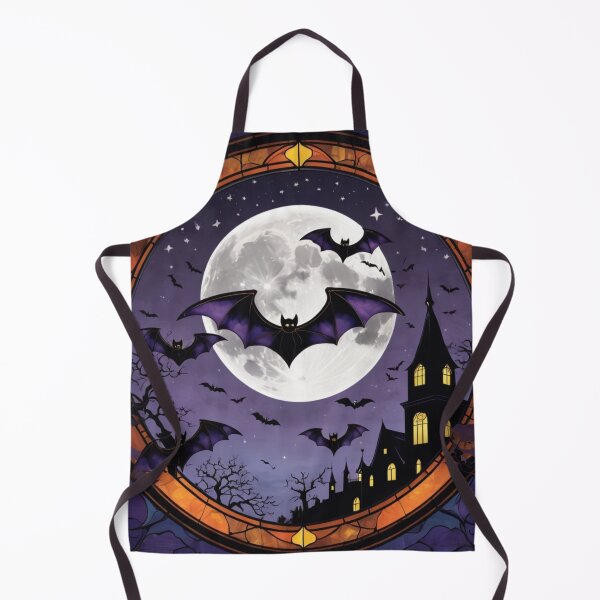 Item preview, Halloween Celestial Bats Print, Faux Spooky Moon and Stars Design designed and sold by PixelStoneDesign .