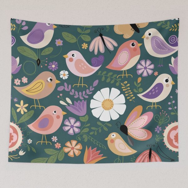 Item preview, Bird & Butterfly Garden designed and sold by Furbulous Faces.