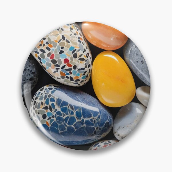 Item preview, A vibrant mix of colorful pebbles and smooth rocks designed and sold by Giuseppe Cammino.