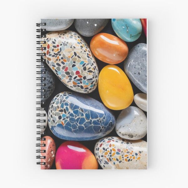Item preview, A vibrant mix of colorful pebbles and smooth rocks designed and sold by Giuseppe Cammino.
