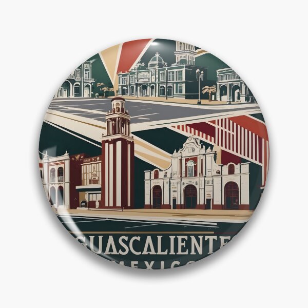 Item preview, Cartel de turismo vintage de Aguascalientes, Guerrero, México, década de 1950 designed and sold by TravelersGems.