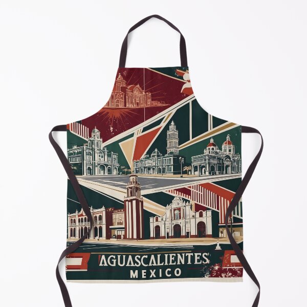 Item preview, Aguascalientes Guerrero Mexico 1950s Vintage Travel Tourism Poster designed and sold by TravelersGems.