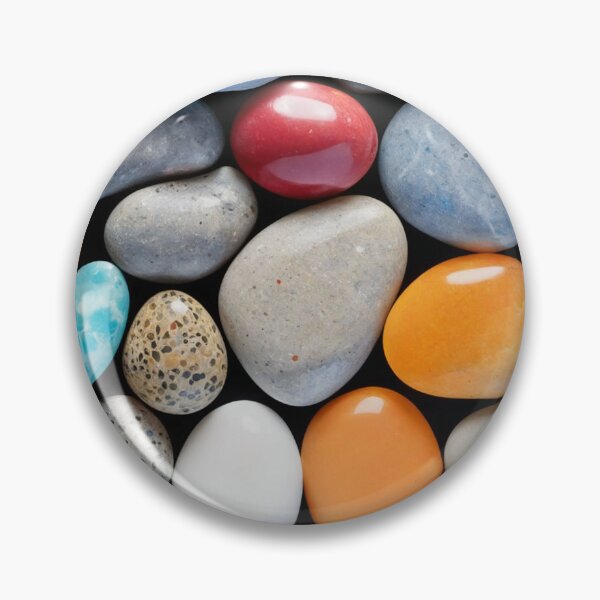 Item preview, A vibrant mix of colorful pebbles and smooth rocks designed and sold by Giuseppe Cammino.