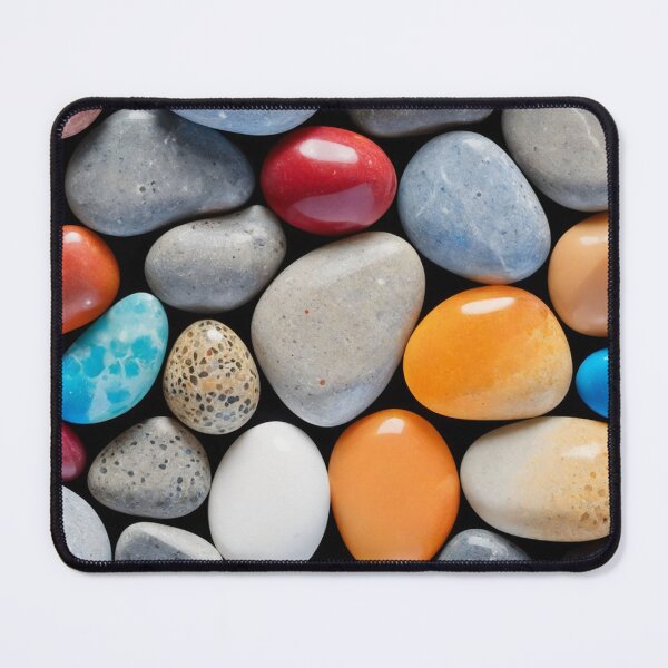 Item preview, A vibrant mix of colorful pebbles and smooth rocks designed and sold by Giuseppe Cammino.
