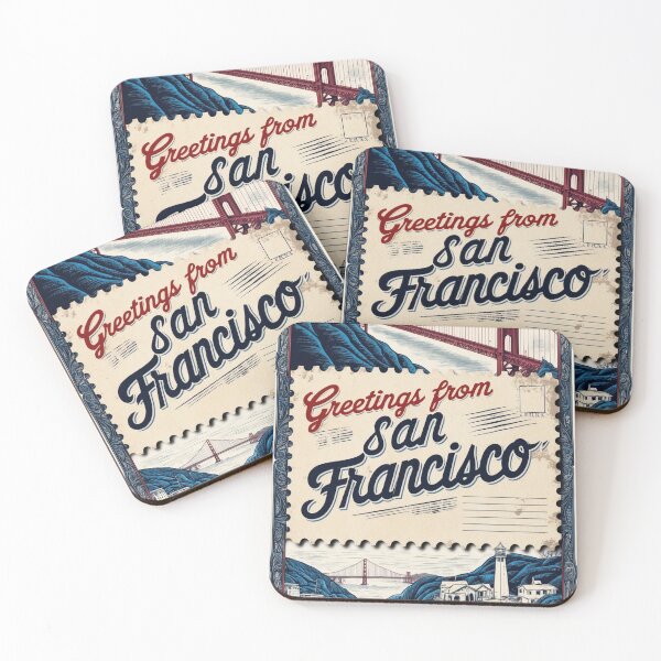 Item preview, Greetings from San Francisco California Vintage Travel Retro Postcard Design designed and sold by TravelPostcardGems.