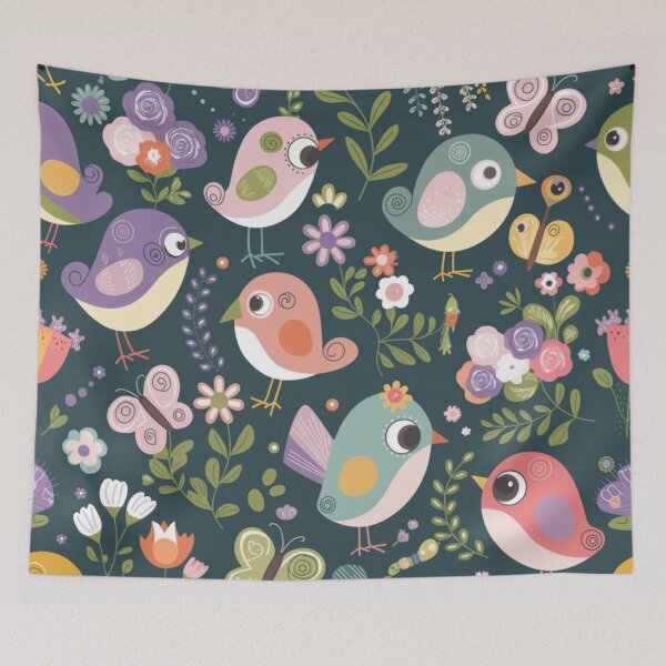 Item preview, Blooming Bird Paradise designed and sold by Furbulous Faces.