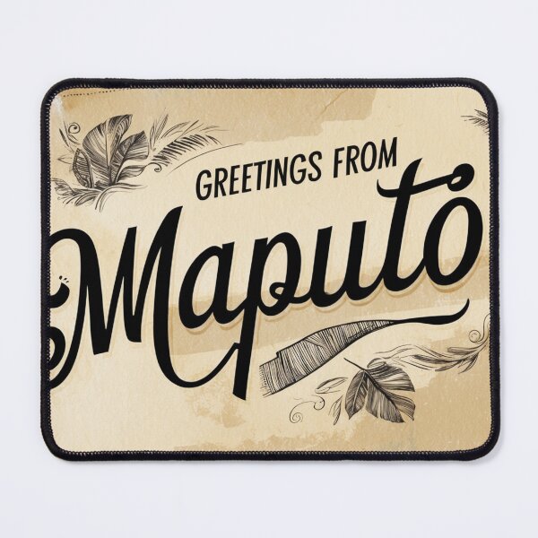 Item preview, Maputo Vintage Travel Retro Postcard Design designed and sold by TravelPostcardGems.
