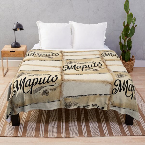 Item preview, Maputo Vintage Travel Retro Postcard Design designed and sold by TravelPostcardGems.