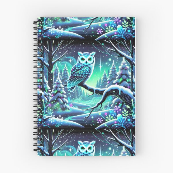 Item preview, The Glowing Guardian: A Mystical Owl in a Snowy Wonderland designed and sold by Meta2Physical.