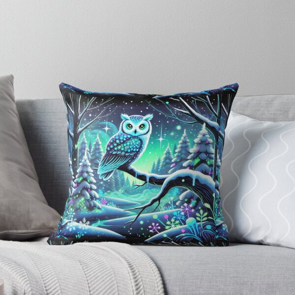 Item preview, The Glowing Guardian: A Mystical Owl in a Snowy Wonderland designed and sold by Meta2Physical.