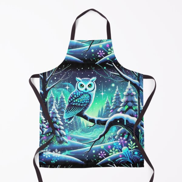 Item preview, The Glowing Guardian: A Mystical Owl in a Snowy Wonderland designed and sold by Meta2Physical.