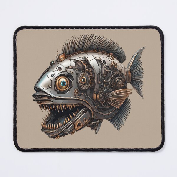 Item preview, The Piranha is Cybernetic, Mechanical, Steampunk. designed and sold by Ant Category.