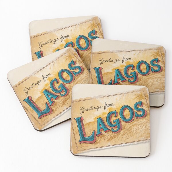 Item preview, Lagos Vintage Travel Retro Postcard Design designed and sold by TravelPostcardGems.