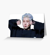 MONSTA X JOOHEON Cute Pout Greeting Card