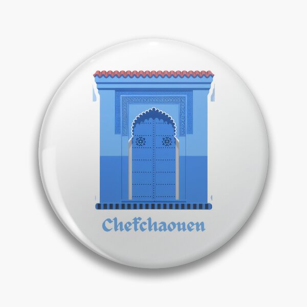 Item preview, Chefchaouen Blue Door Moroccan Architecture Design designed and sold by VisualArtsOasis.