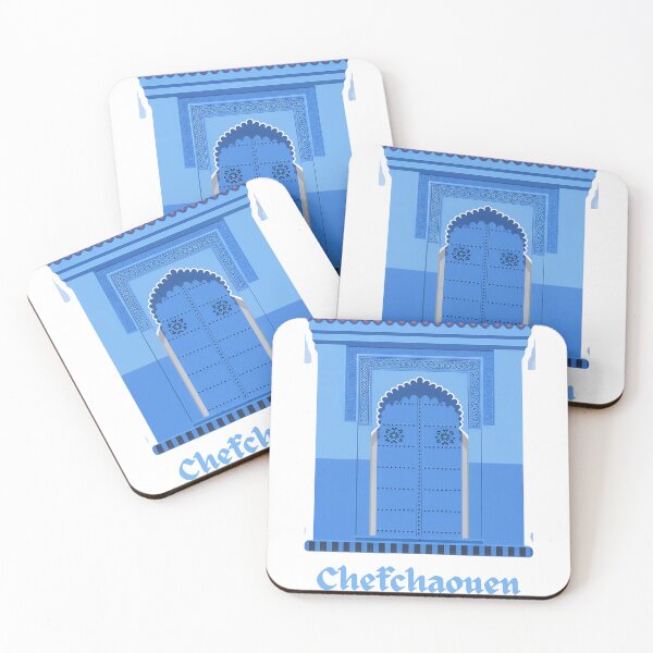Item preview, Chefchaouen Blue Door Moroccan Architecture Design designed and sold by VisualArtsOasis.