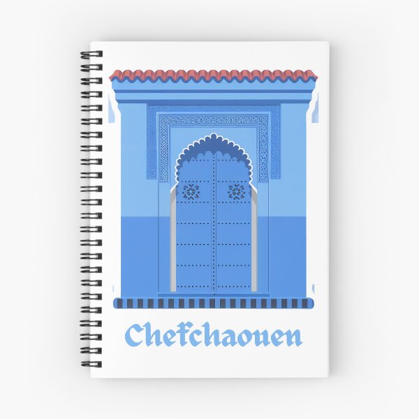 Item preview, Chefchaouen Blue Door Moroccan Architecture Design designed and sold by VisualArtsOasis.
