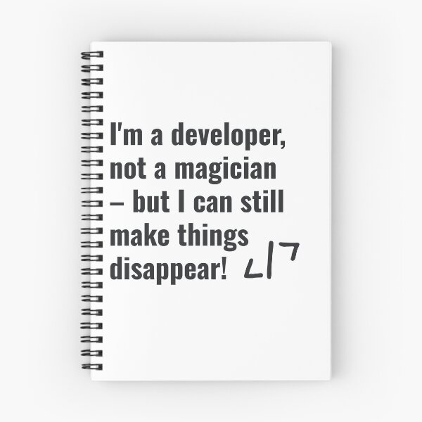 Item preview, I'm a developer, not a magician but I can still make things disappear!  designed and sold by AllYouCanDesign.