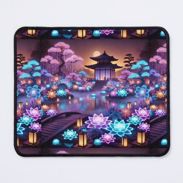 Item preview, The Enchanted Lotus Garden: A Glowing Paradise designed and sold by Meta2Physical.