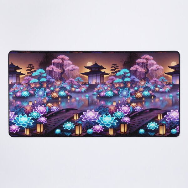 Item preview, The Enchanted Lotus Garden: A Glowing Paradise designed and sold by Meta2Physical.
