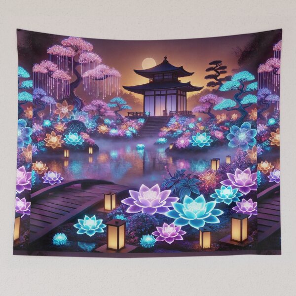 Item preview, The Enchanted Lotus Garden: A Glowing Paradise designed and sold by Meta2Physical.