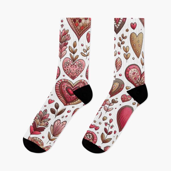 Item preview, Romantic Valentine’s Hearts Seamless Pattern designed and sold by Belarte.shop.