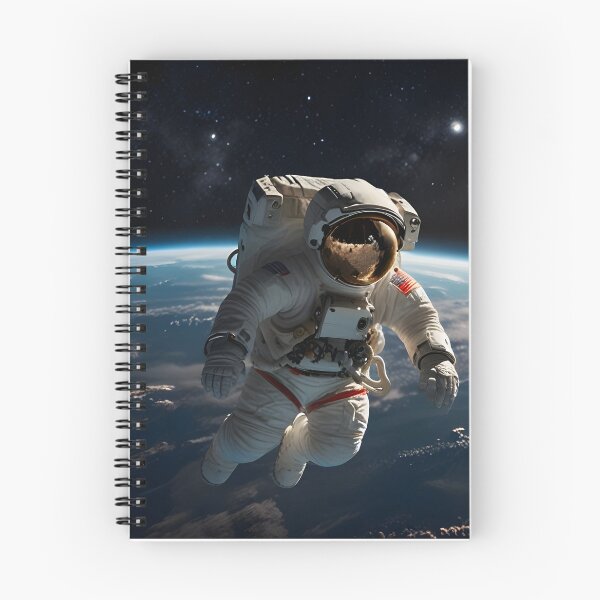 Item preview, An astronaut floating in space, gazing at Earth, surrounded by cosmic light designed and sold by johndesignwaves.