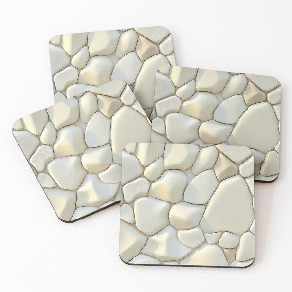 Item preview, 3D Pebble Shapes in Ivory Shades designed and sold by joanafly.