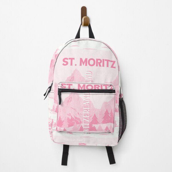 Item preview, St. Moritz Travel Art, Switzerland Travel Art, Pink designed and sold by Magic Love Art Print.