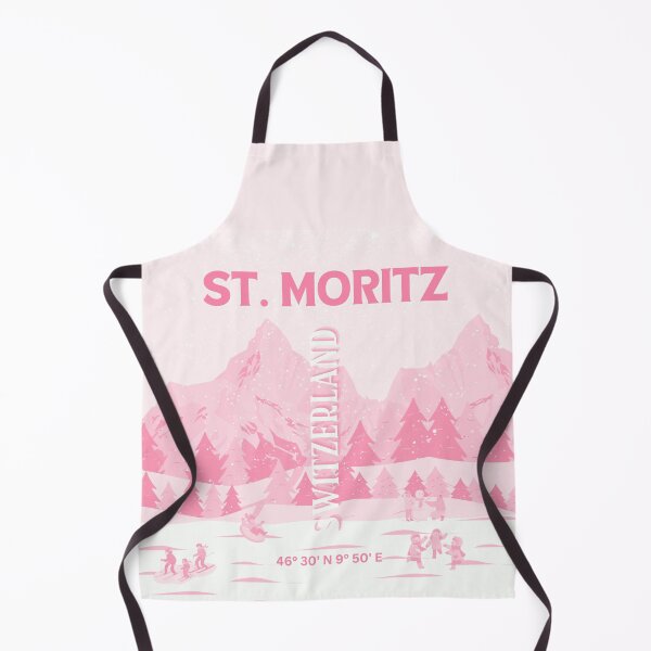 Item preview, St. Moritz Travel Art, Switzerland Travel Art, Pink designed and sold by Magic Love Art Print.