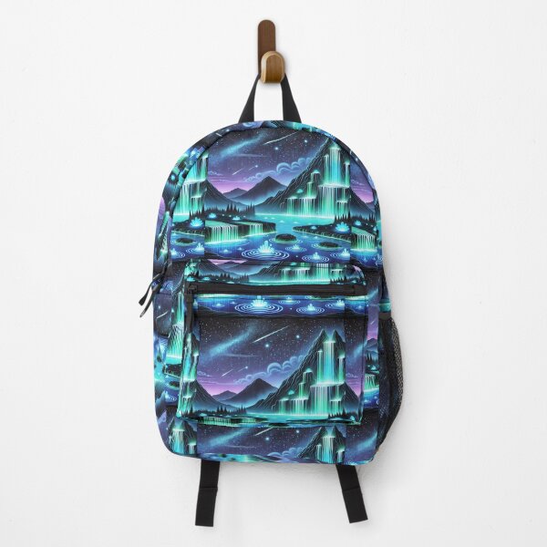Item preview, The Glowing Waterfalls: A Cosmic Cascade of Light and Serenity designed and sold by Meta2Physical.
