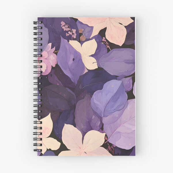 Artikelvorschau, Verzaubertes lila Laubmuster - elegantes Blumen- und Blattdesign entworfen und verkauft von lemonjam.