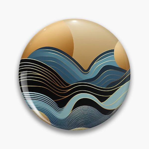 Item preview, Golden Waves designed and sold by Visual Nomad Club.