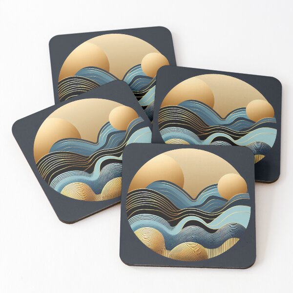 Item preview, Golden Waves designed and sold by Visual Nomad Club.