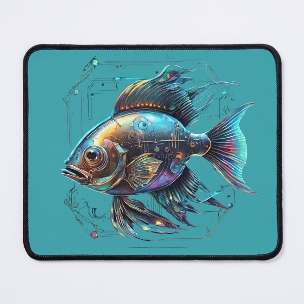 Item preview, The Fish is Cybernetic, Mechanical, Steampunk. designed and sold by Ant Category.