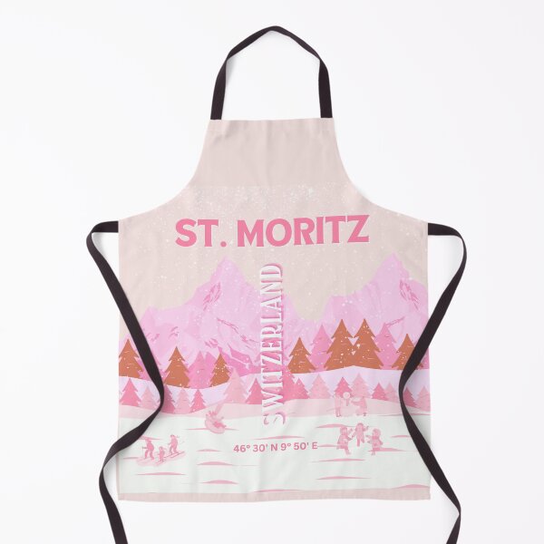 Item preview, St. Moritz Travel Art, Switzerland Travel Art, Preppy Art designed and sold by Magic Love Art Print.