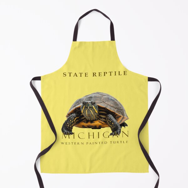 Item preview, MIchigan Western Painted Turtle Reptile Design designed and sold by taiche.