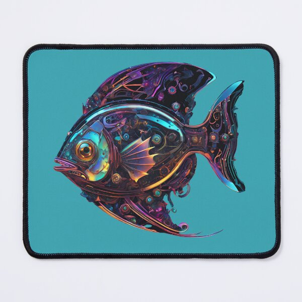 Item preview, The Fish is Cybernetic, Mechanical, Steampunk. designed and sold by Ant Category.