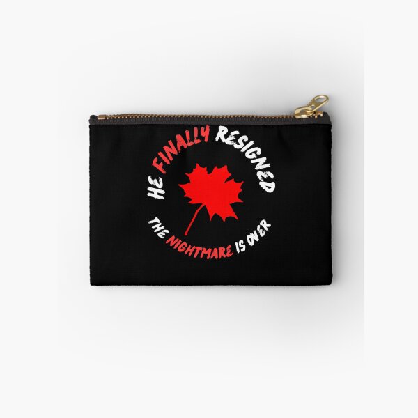Item preview, He Finally Resigned, the nightmare is over - Canadian political jokes designed and sold by 2Cheesy4U.
