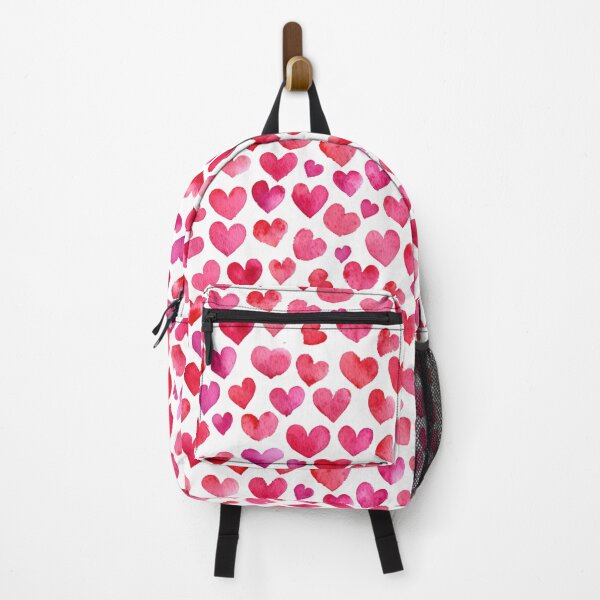 Artikelvorschau, Valentines Liebe Herzen Aquarell rosa und rot entworfen und verkauft von MoonMonkeyNbear.