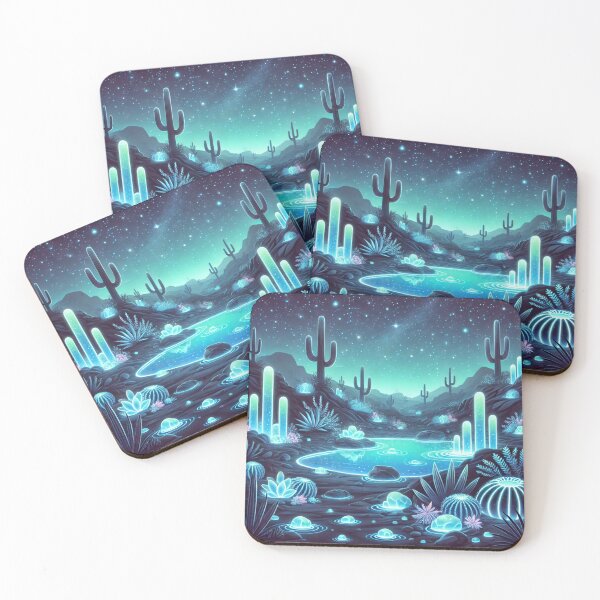 Item preview, The Glowing Desert: A Mystical Oasis Under the Stars designed and sold by Meta2Physical.