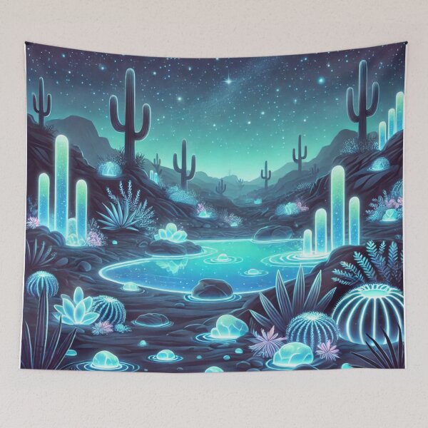 Item preview, The Glowing Desert: A Mystical Oasis Under the Stars designed and sold by Meta2Physical.